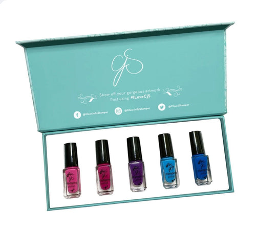 Kit de vernis à stamping Frozen Raspberries - Ongles Elaine Lemay 