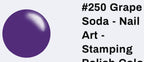 #250 Grape Soda vernis à stamping - Ongles Elaine Lemay 