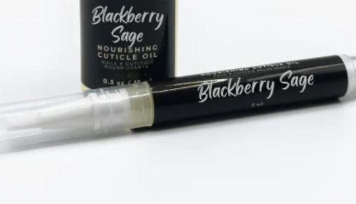 Huile à cuticules Onyx BlackBerry Sage - Ongles Elaine Lemay 