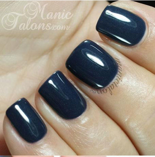 Navy Blue - Ongles Elaine Lemay 