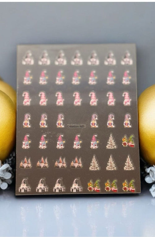 Collants Gnomes de Noel - Ongles Elaine Lemay 