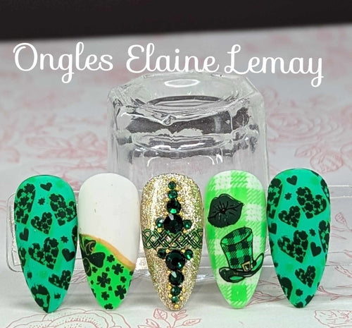 CJS-H-103 Shake your Shamrock - Ongles Elaine Lemay 