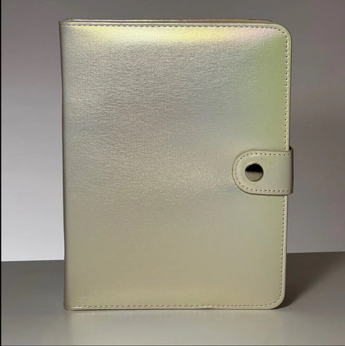 Album de rangement pour plaques de stamping blanc - Ongles Elaine Lemay