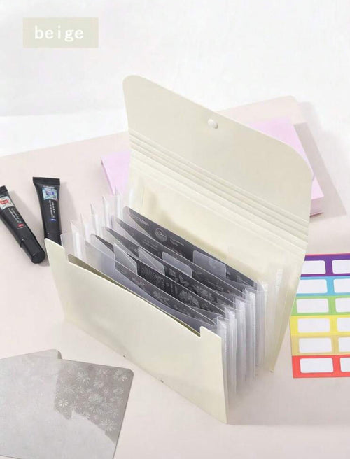 Album pour plaque à Stamping Beige - Ongles Elaine Lemay