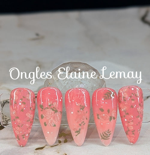Apricot Bloom - Ongles Elaine Lemay
