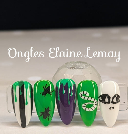 Atelier de Stamping Automne et Halloween - Ongles Elaine Lemay