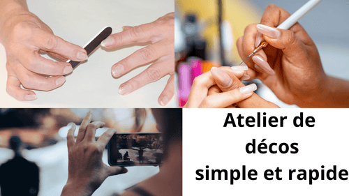 Atelier déco mensuel vidéo pas à pas ×3 mois - Ongles Elaine Lemay