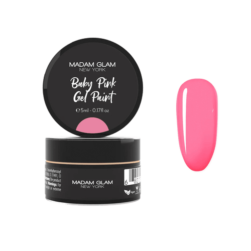 Baby Pink Gel paint - Ongles Elaine Lemay