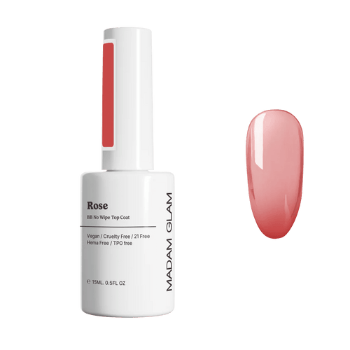 BB Pink Rose Top coat - Ongles Elaine Lemay