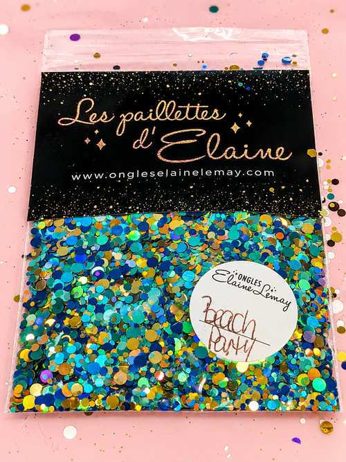 Beach Party - Ongles Elaine Lemay