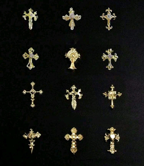 Bijoux Croix 3D (10mcx) - Ongles Elaine Lemay