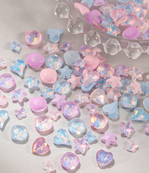 Bijoux d’ongles 3D pastels pqt de 100 - Ongles Elaine Lemay