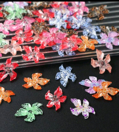 Bijoux Fleurs 3D paquet de 50 - Ongles Elaine Lemay