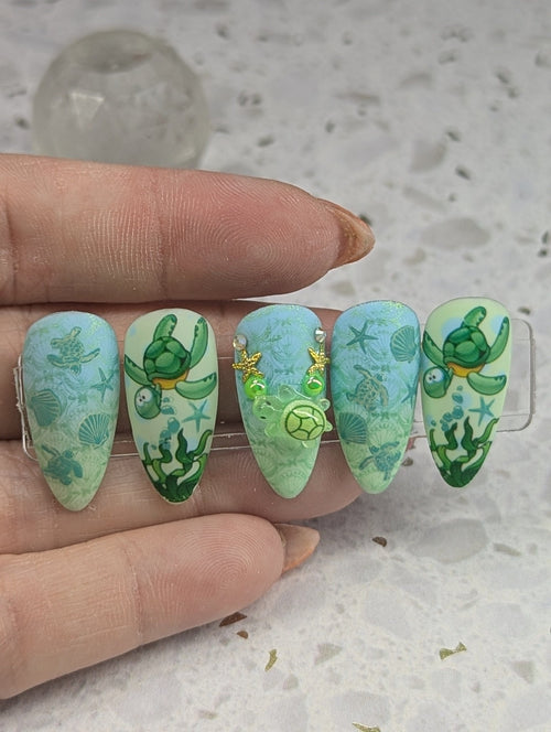 Bijoux Tortues paquet de 50 - Ongles Elaine Lemay