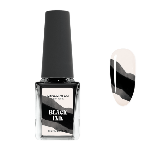 Black / noir - Ongles Elaine Lemay