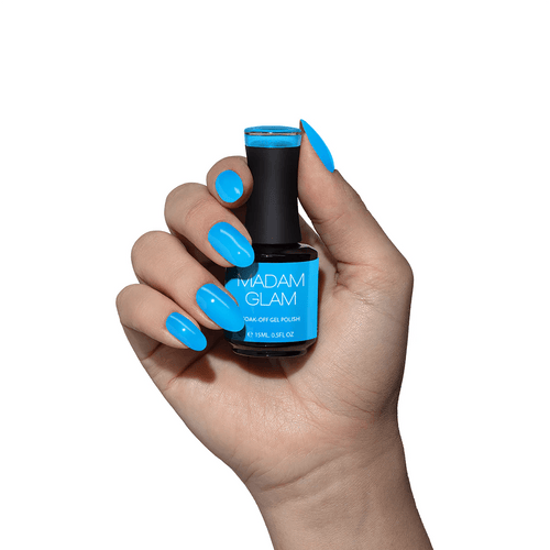 Blue Capri - Ongles Elaine Lemay