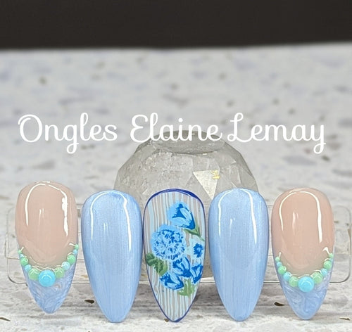 Boîtier de perles pastels mixtes - Ongles Elaine Lemay