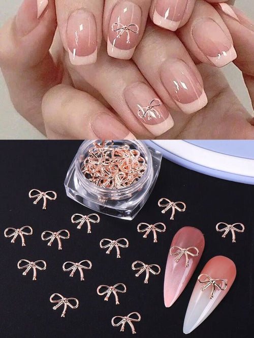 Boucles 3D Rose Gold - Ongles Elaine Lemay