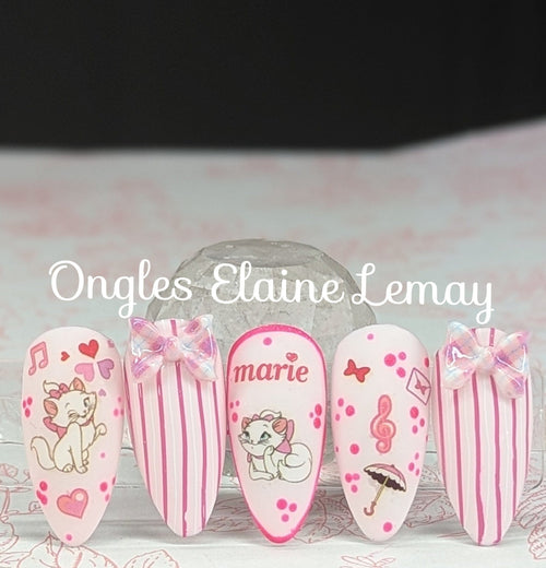 Boucles pqt 50 carreauté - Ongles Elaine Lemay