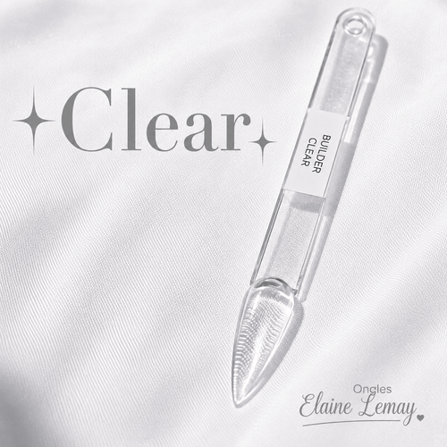 Builder Gel Clear en pot 15g - Ongles Elaine Lemay