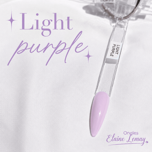 Builder gel Light Purple en pot 15g - Ongles Elaine Lemay