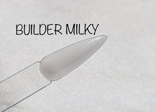 Builder Gel Milky White en pot 15g - Ongles Elaine Lemay