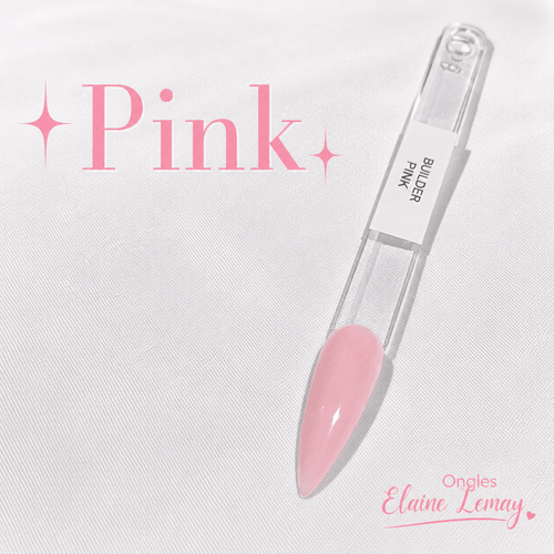 Builder Gel Pink en pot de 15g - Ongles Elaine Lemay