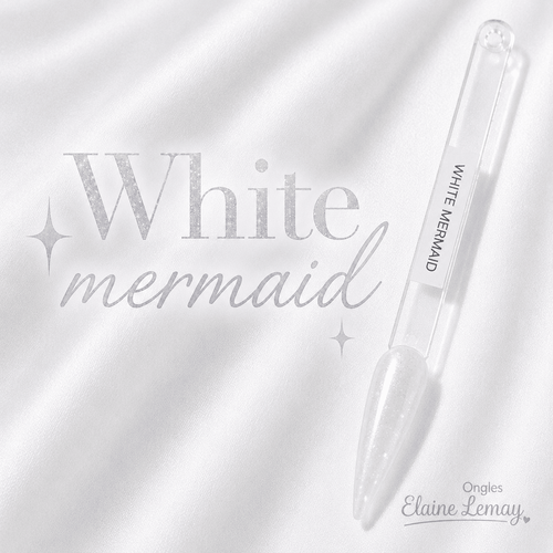 Builder gel White Mermaid en pot 15g - Ongles Elaine Lemay