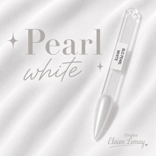 Builder Pearl White - Ongles Elaine Lemay