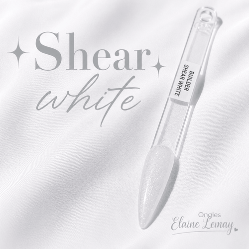 Builder Shear Shimmer White - Ongles Elaine Lemay