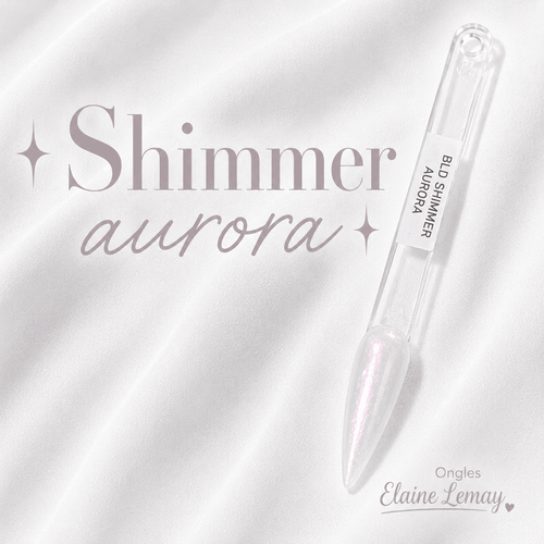 Builder Shimmer Aurora - Ongles Elaine Lemay