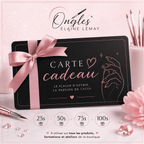 Carte cadeaux - Ongles Elaine Lemay