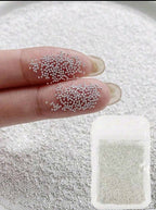 Caviar argent - Ongles Elaine Lemay