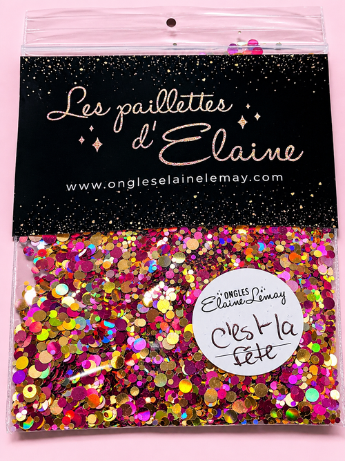 C'est la fête - Ongles Elaine Lemay