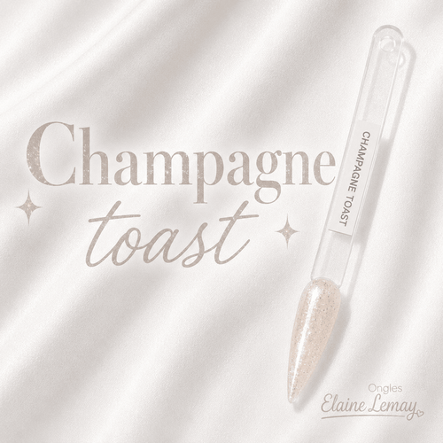 Champagne Toast - Ongles Elaine Lemay