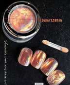 Chrome orangé - Ongles Elaine Lemay