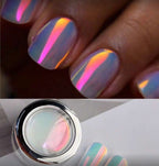 Chrome Rouge Aurora Holographique (769) - Ongles Elaine Lemay
