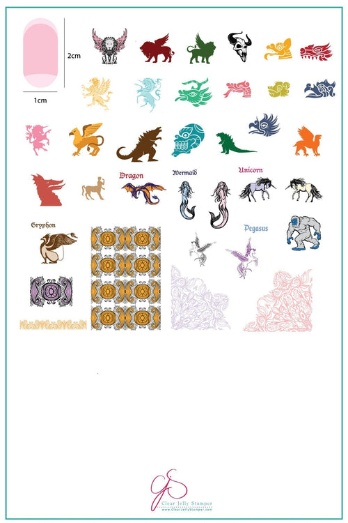 CJS-107 Mythical Creatures - Ongles Elaine Lemay