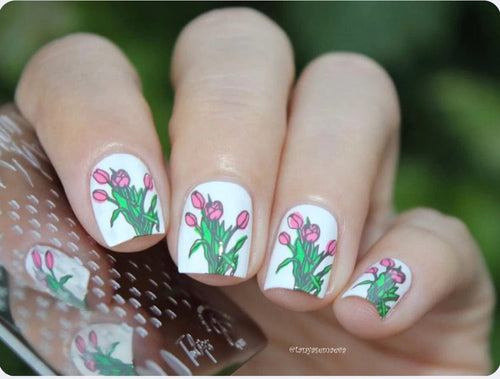 CJS-111 Too Many Tulips - Ongles Elaine Lemay