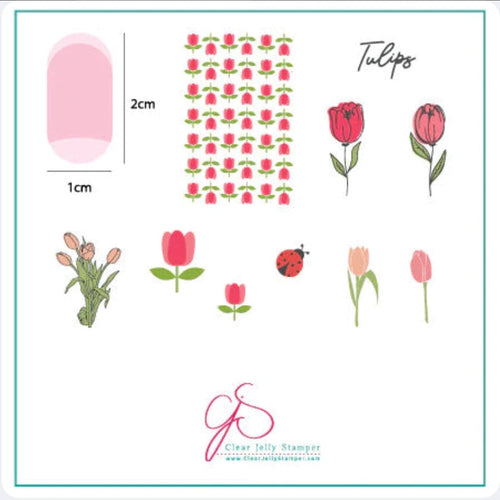 CJS-111 Too Many Tulips - Ongles Elaine Lemay