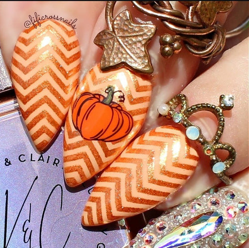 CJS-136 Foxy fall - Ongles Elaine Lemay