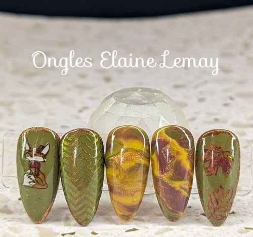CJS-136 Foxy fall - Ongles Elaine Lemay