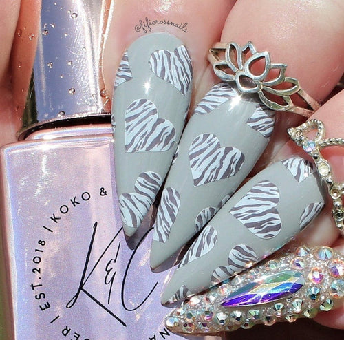 CJS-175 Wild Kingdom Zebra - Ongles Elaine Lemay