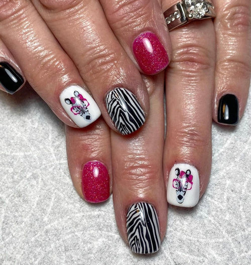 CJS-175 Wild Kingdom Zebra - Ongles Elaine Lemay