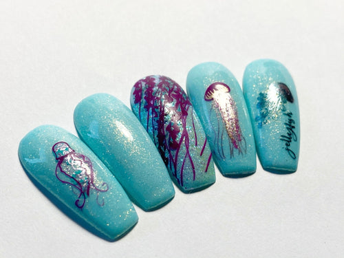 CJS-199 Blooming Sea - Ongles Elaine Lemay
