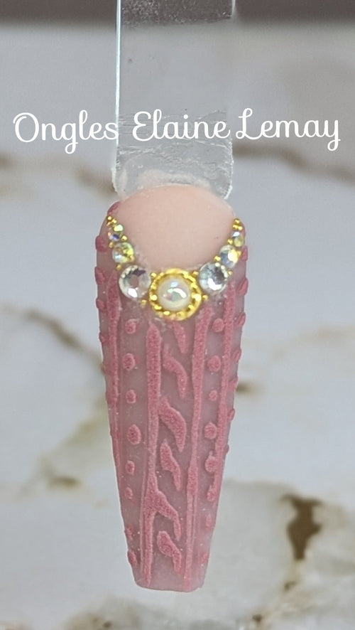CJS-218 Sweater Textures - Ongles Elaine Lemay
