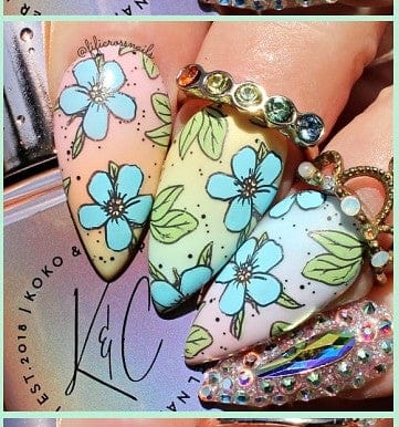 CJS-261 Finest Florals - Ongles Elaine Lemay