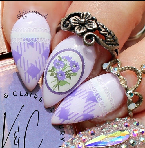 CJS-280 Floral Blossom 2 - Ongles Elaine Lemay