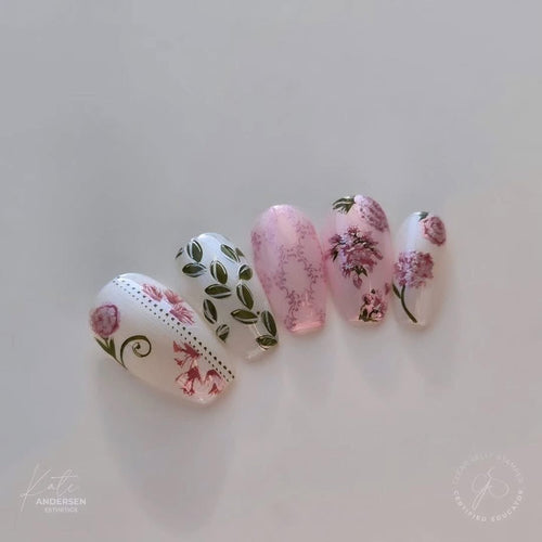 CJS-282 Floral Blossom 4 - Ongles Elaine Lemay