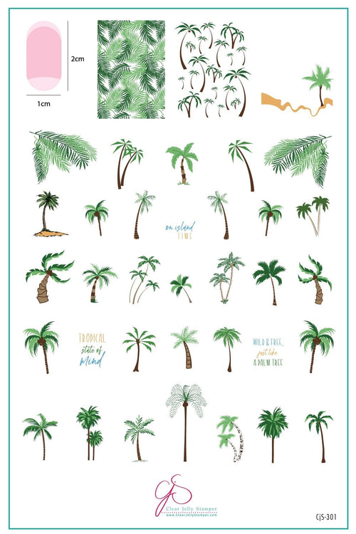 CJS-301 Pretty Palms - Ongles Elaine Lemay